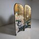 French four-panel room divider by Fournier Decoration Paris, 1980s