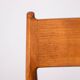 6 Danish chairs in teak and new skai, model 418 by Arne Vodder 1960.