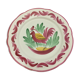 Old porcelain rooster plate