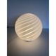 Contemporary murano spiral white murano glass table lamp