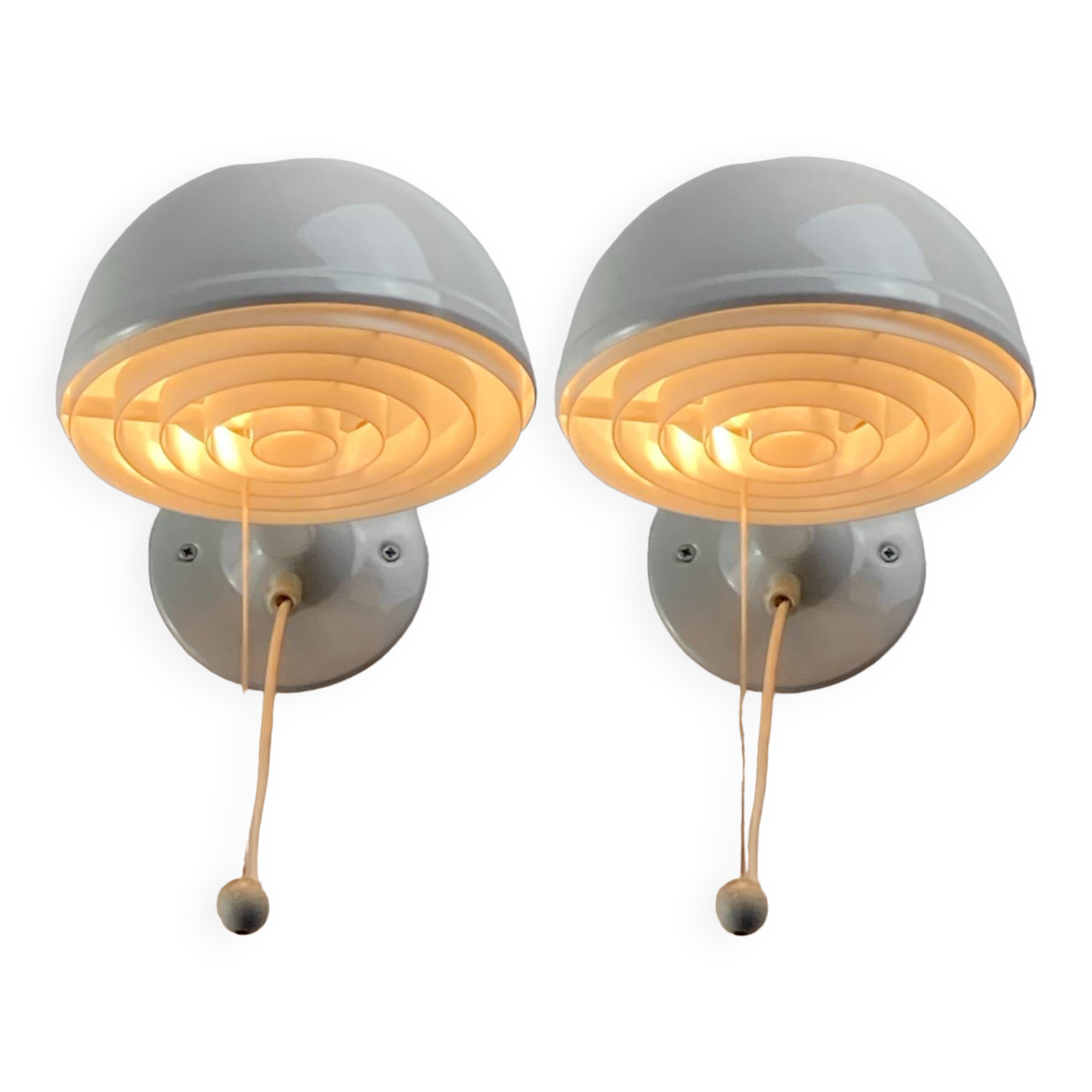 Pair Scandinavian wall sconces by Knud Christensen for ABO Randers, Denmark 1960s-1970s