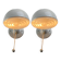 Pair Scandinavian wall sconces by Knud Christensen for ABO Randers, Denmark 1960s-1970s
