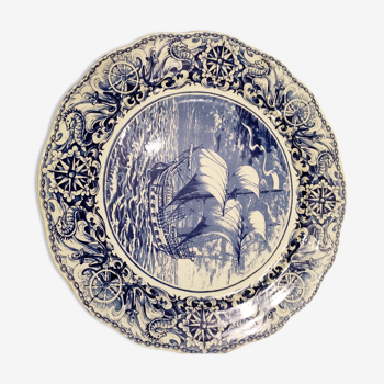 Decorative plate boch boat decoration