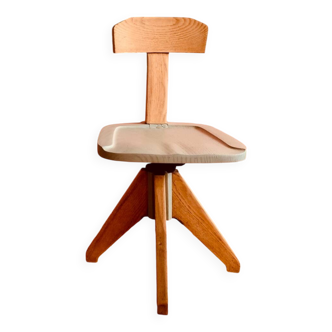 Chaise de bureau en bois par Olaio, Portugal 1940