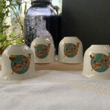 Multicolored floral cups