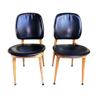 Pair of baumann chairs model pegasus