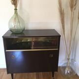 Vintage rolling bar cabinet