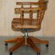 Chaise de bureau pivotante en bois d'if burr - Windsor swivel