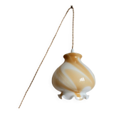 Murano style honey globe portable lamp 1970