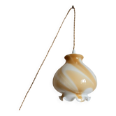 Lampe baladeuse globe miel style Murano 1970