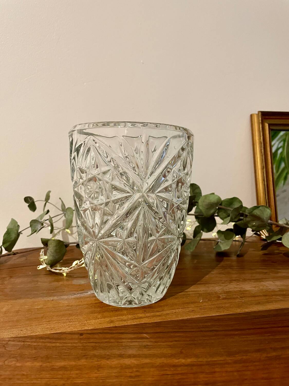 Vintage transparent vase