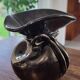 Iridescent ceramic vase from the 1960s, signed