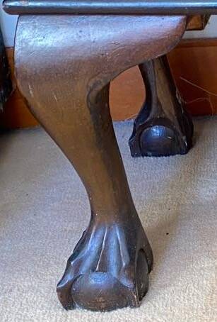 English mahogany display cabinet