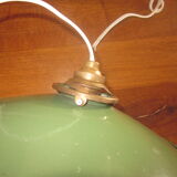 Old suspension in enamelled sheet