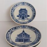 set of 3 decorative plates Delft
