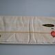 Antique linen sheet with Venetian scalloped edge, 240 x 325 cm, New Old Stock