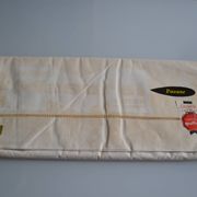 Antique linen sheet with Venetian scalloped edge, 240 x 325 cm, New Old Stock