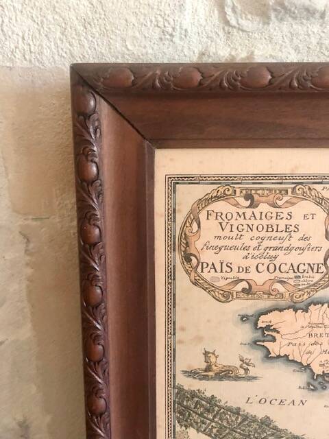 Antique French framed engraving