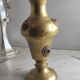 Antique gilded brass vase