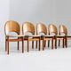 Chaises de salle à manger vintage en teck danois par Glostrup, lot de 5