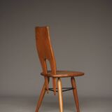 Italian Oak Side Chair, 1950s