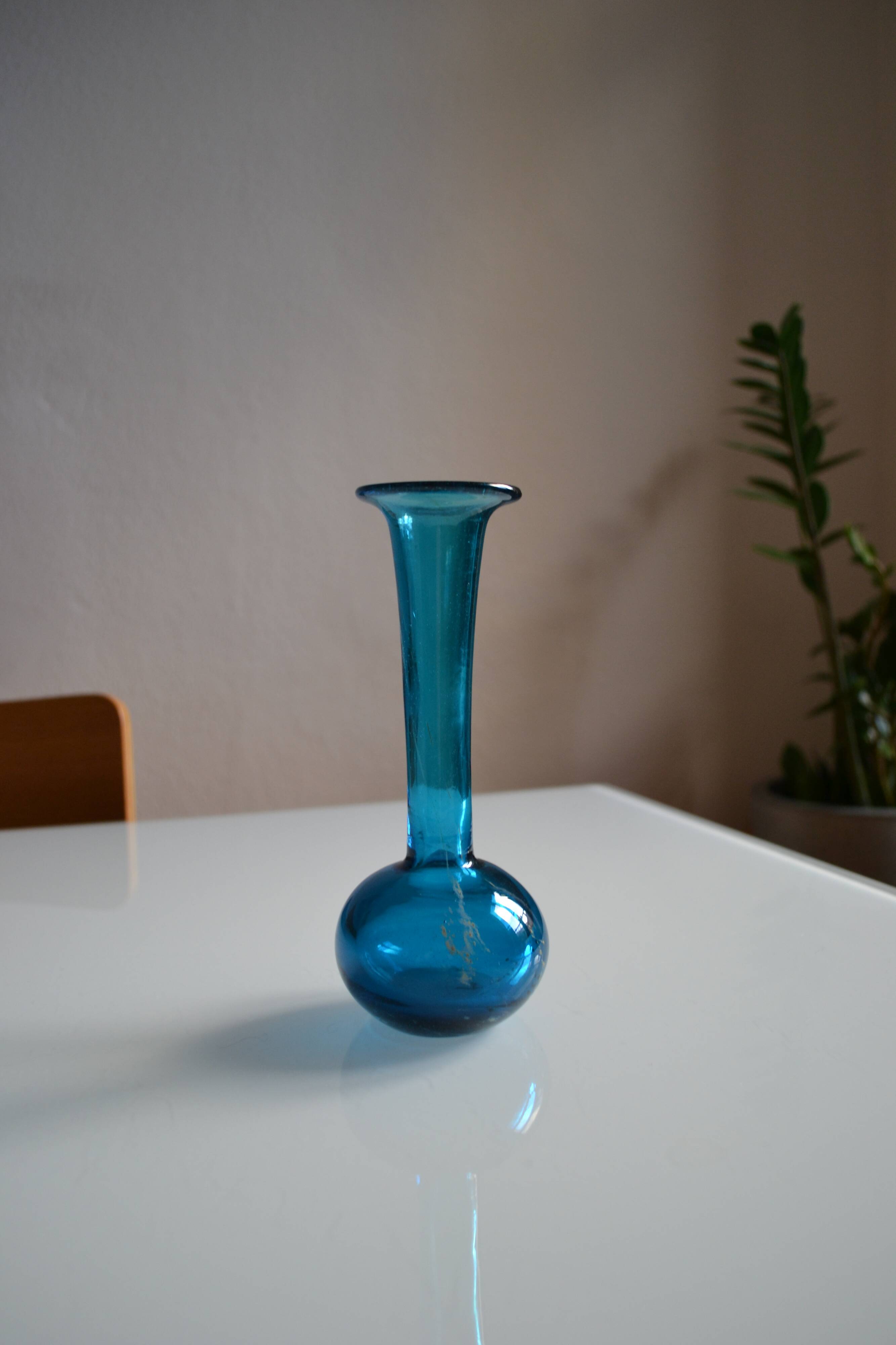 Vase by Michael Harris for Mdina studio in Malta 60s 70s