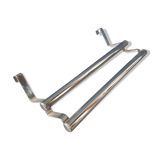 Chrome metal towel rack