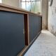 Two-sided counter sliding doors oak XXL 4m enfilade