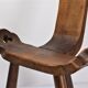 Paire de chaises brutalistes tripodes