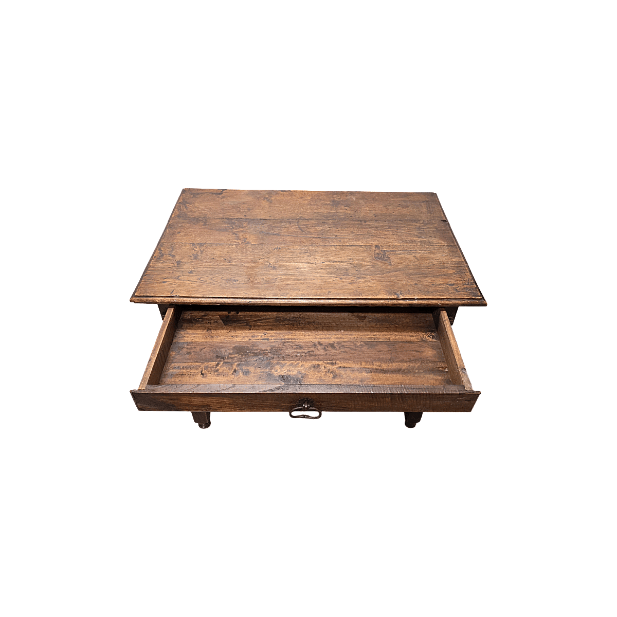 French Louis XIII style oak table with drawer, early 1700s