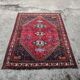 Large Persian carpet XL from Shiraz with Persepolis patterns, hand-knotted in naturally dyed wool.