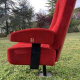Red velvet cinema chair