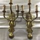 Pair of bronze empire sconces