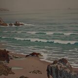 Lithograph by Henri Rivière The Aspects of Nature - The Sea