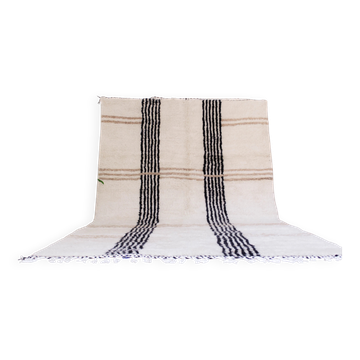 Tapis marocain laine naturelle fait main 2.5x1.5 m