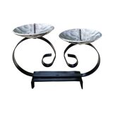Candlestick for two candles in the mid-century modern style, Belgium, 1960s.