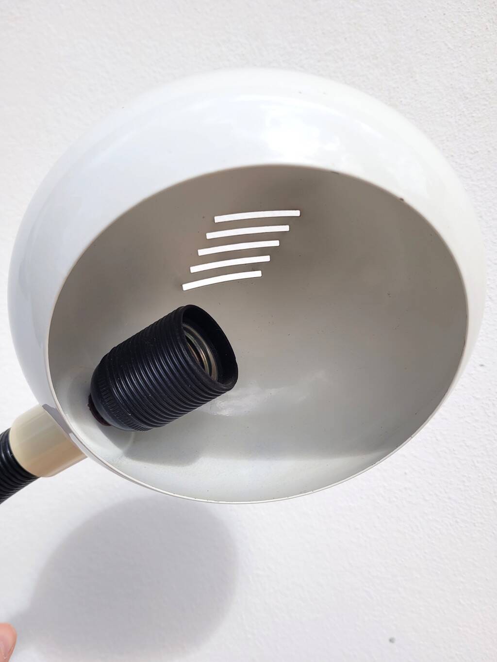 Lampe flexible blanche, années 80