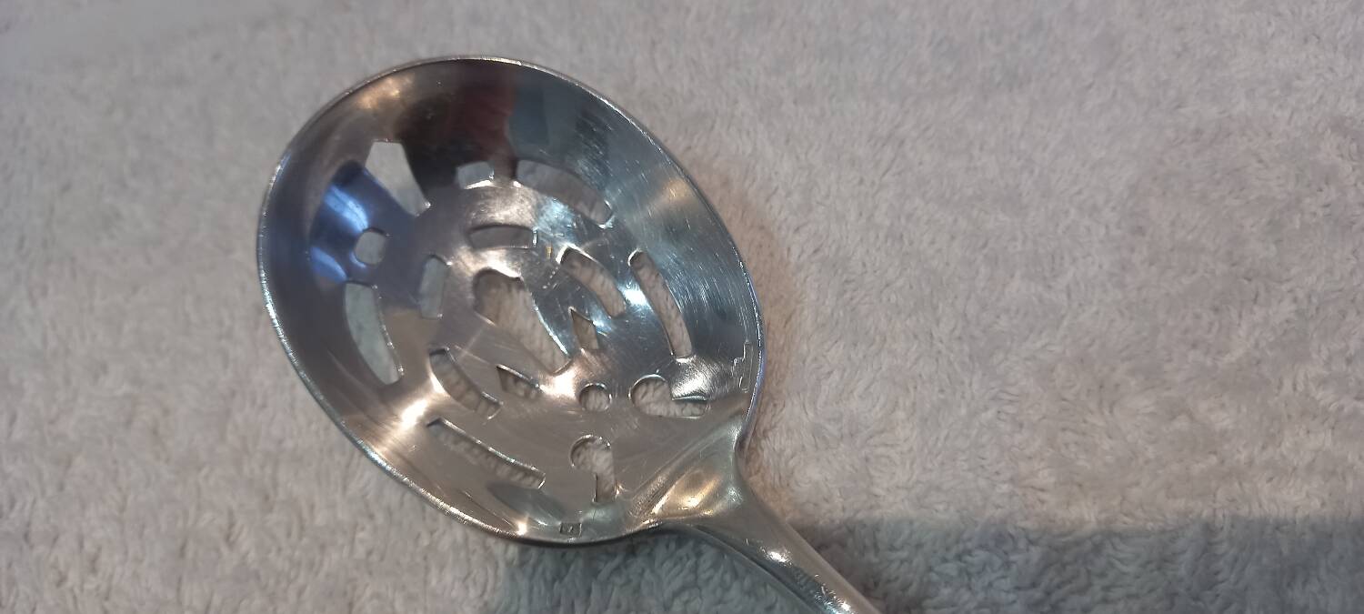 Christofle Baguette Silver Metal Ice Cube Serving Spoon