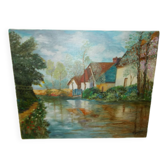 Oil painting on canvas