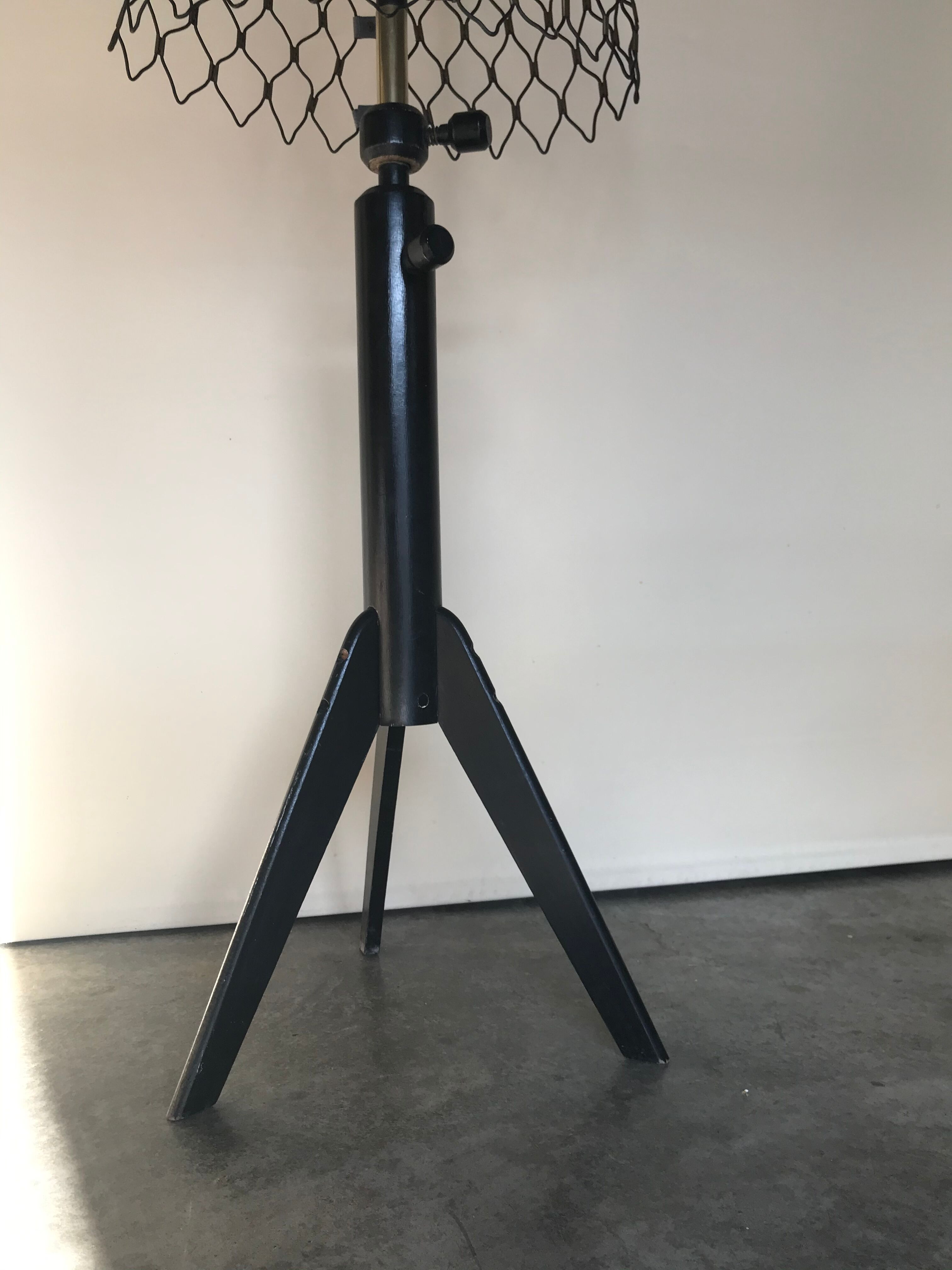 Mannequin buste couturière tripode Idéal métal et bois vintage 50