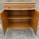 Vintage low sideboard, Exodia, bamboo and rattan, 80s