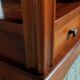 Louis Philippe style coffee table in cherry wood with large drawers.