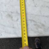 Antique 19th-century wooden chest of drawers with a marble top