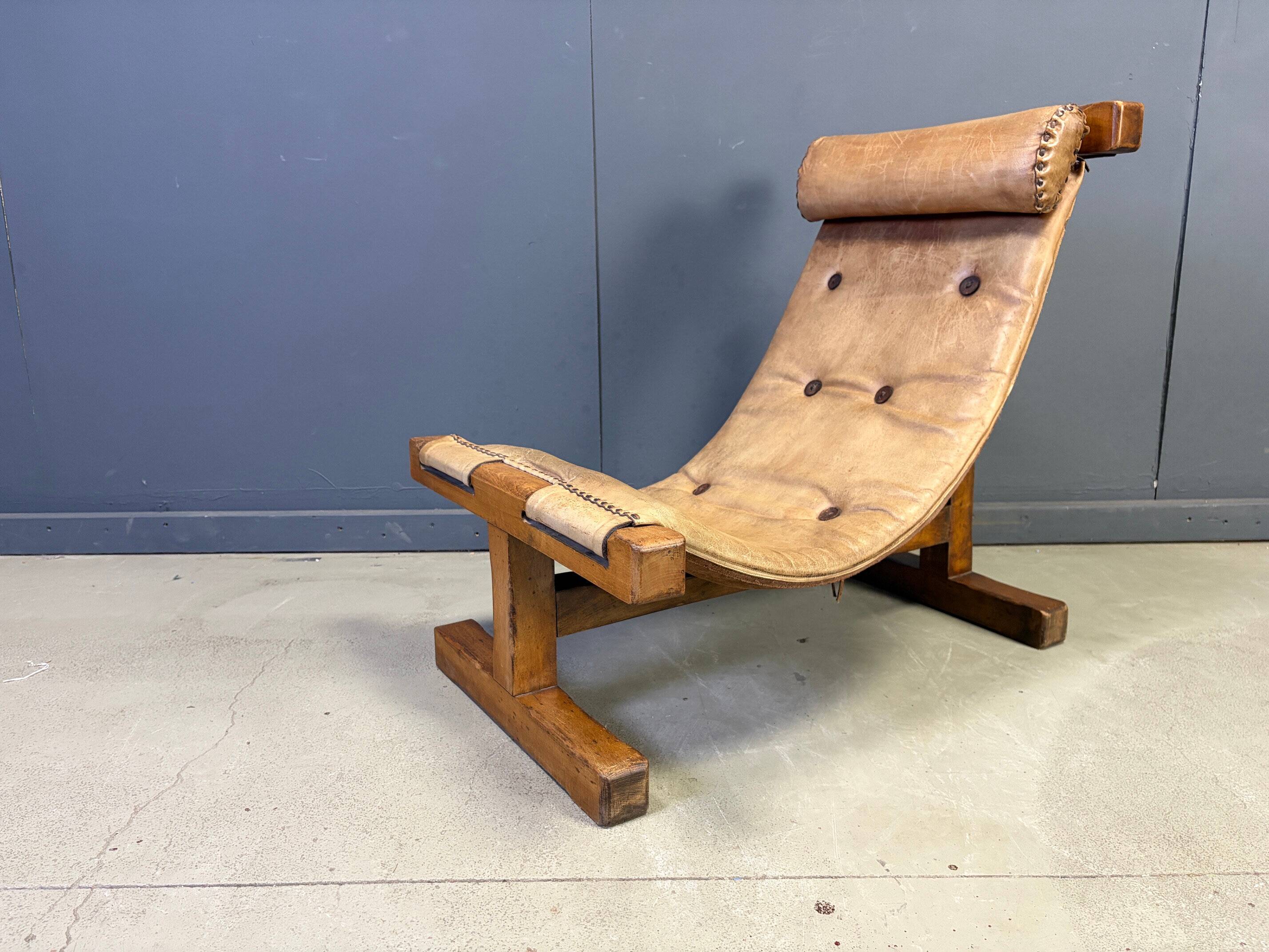 Vintage brutalist Brazilian easy chair, 1960s