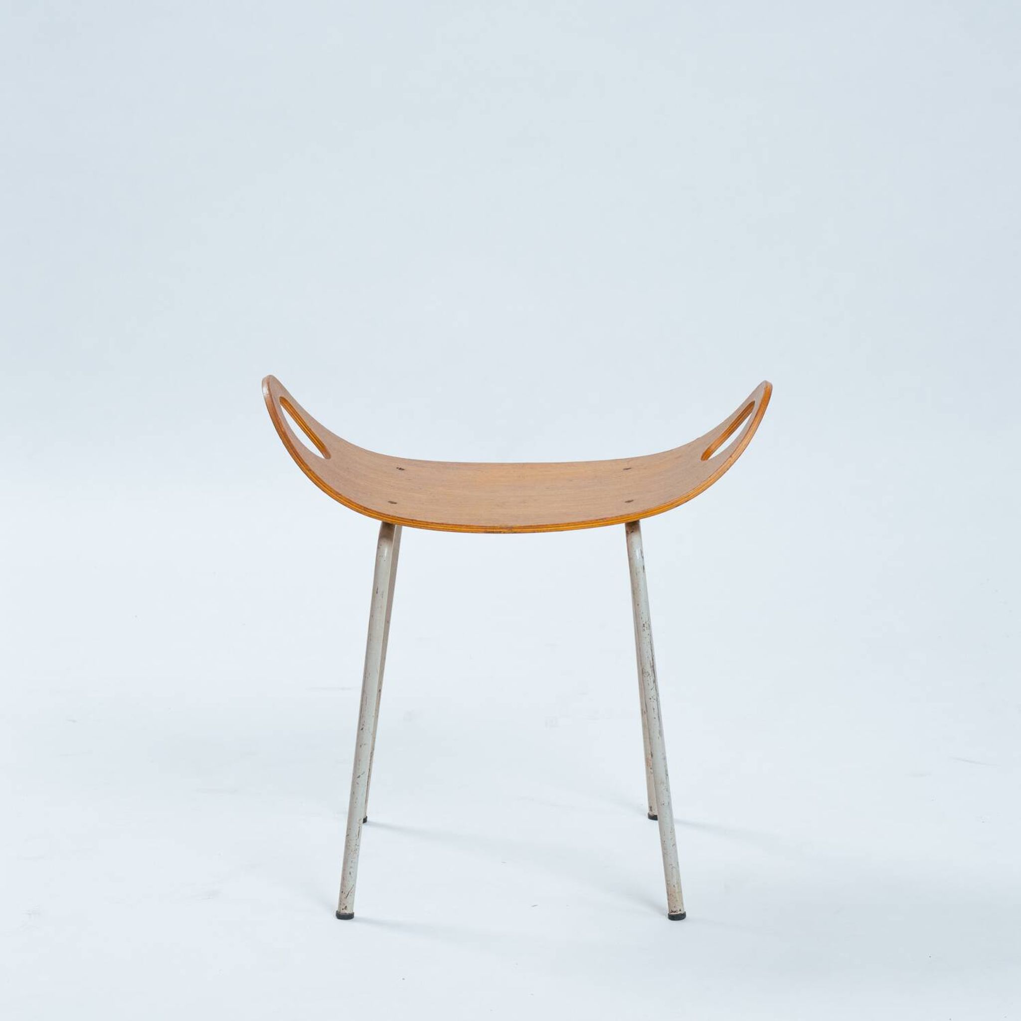Olof Kettunen Chair and Stool for Merivaara, Finland 1950s
