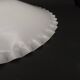 Opaline white glass pendant lampshade with scalloped edge 256