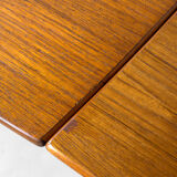 Mid Century Scandinavian Extendable Dining Table made of teak, Denmark, circa 1970