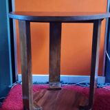 Art Deco pedestal table in solid walnut