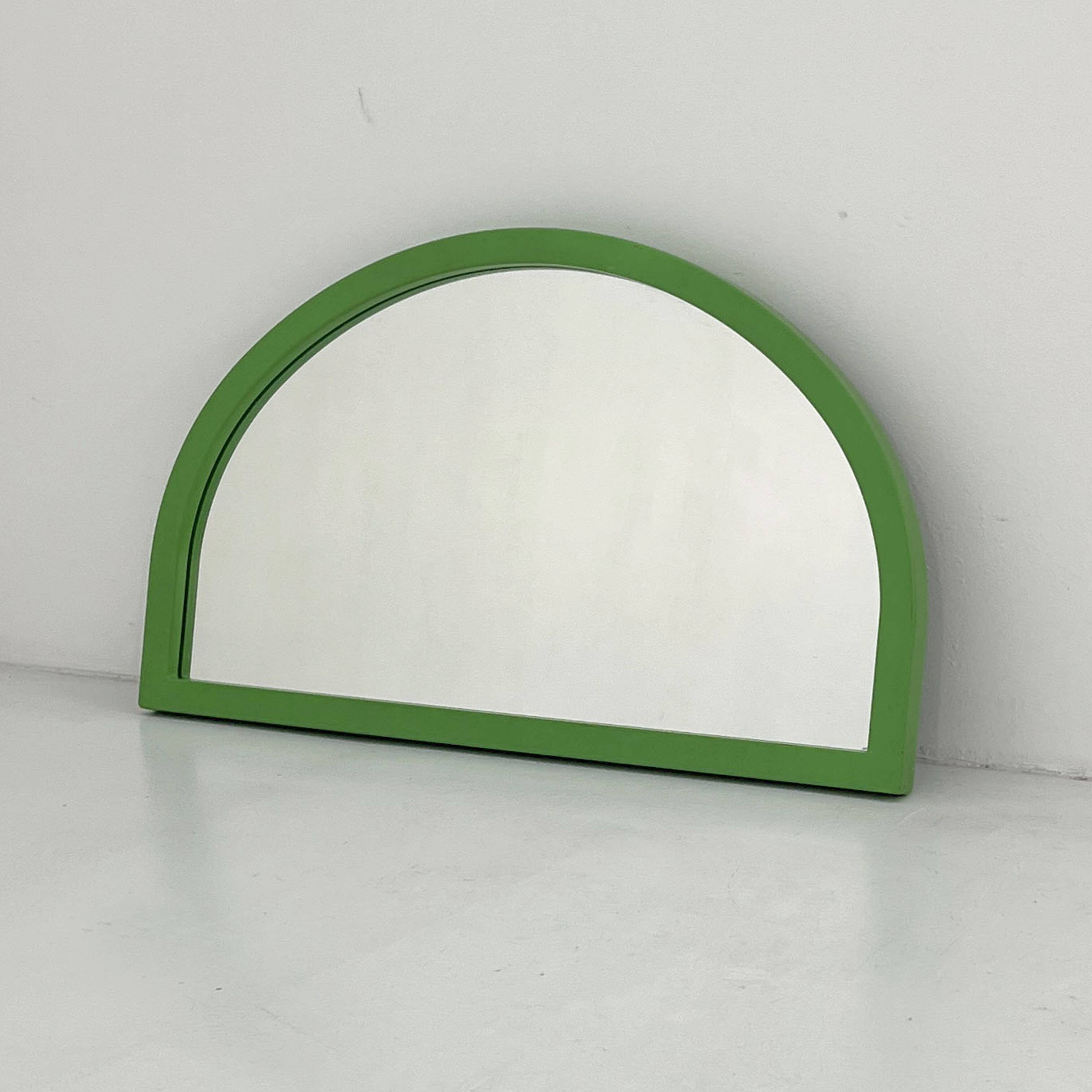 Arched Green Mirror by Anna Castelli Ferrieri for Kartell, 1980