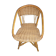 Wicker rattan child chair 1950